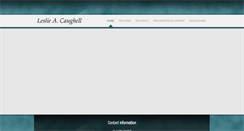 Desktop Screenshot of lesliecaughell.com
